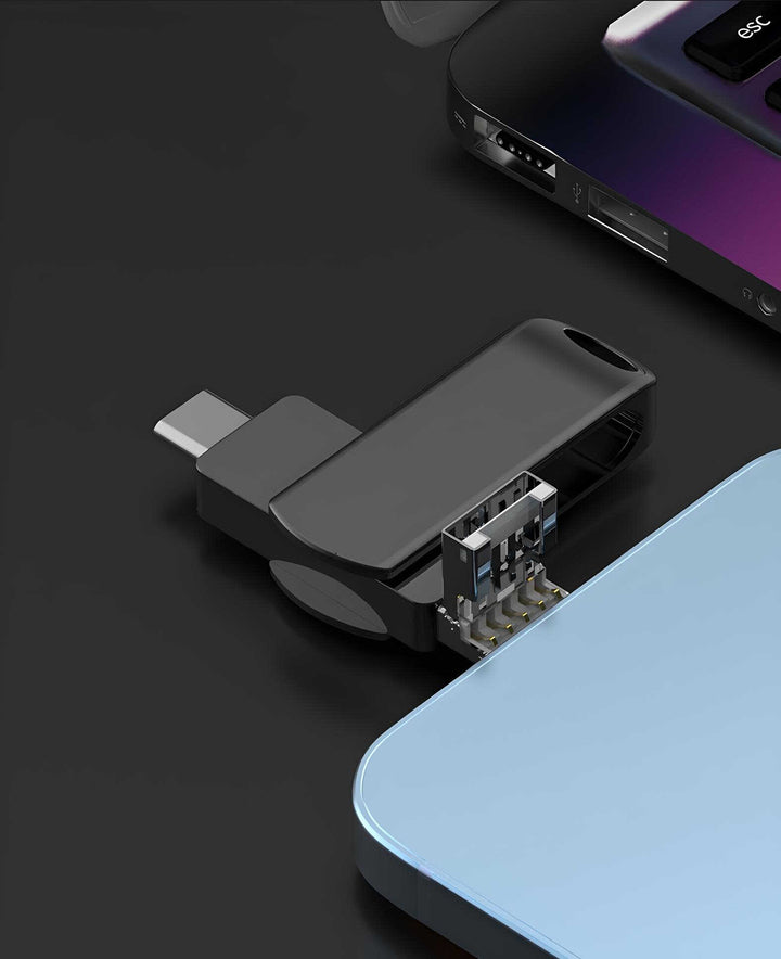 Multi USB Aluminio Satinada