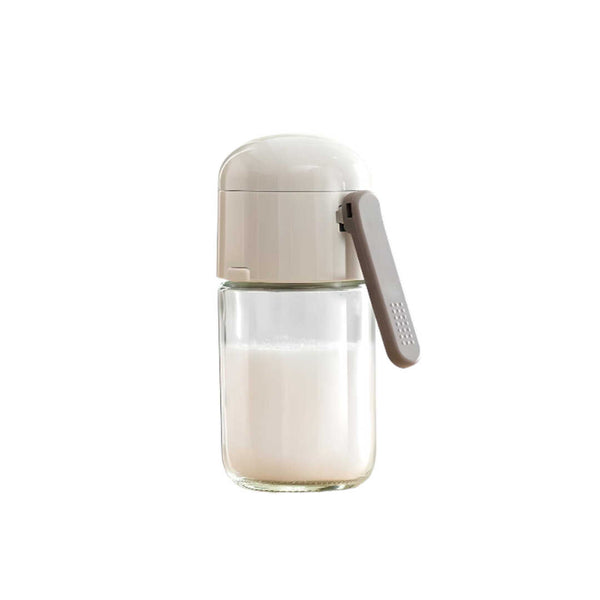 Salero para cocina en vidrio gris
